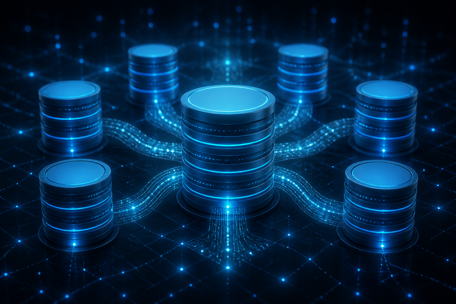 Database systems and data infrastructure concept